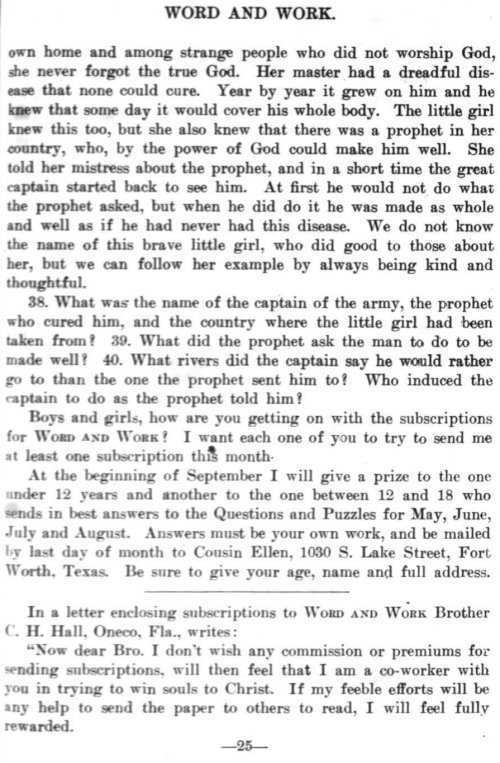 Word and Work, Vol. 7, No. 6, June 1914, p. 25