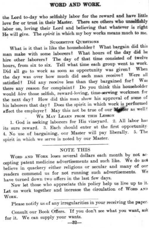 Word and Work, Vol. 7, No. 6, June 1914, p. 32
