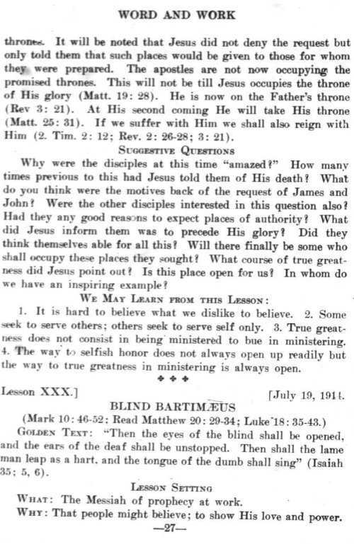 Word and Work, Vol. 7, No. 7, July 1914, p. 27