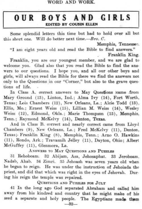 Word and Work, Vol. 7, No. 7, July 1914, p. 32