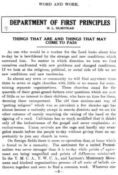 Word and Work, Vol. 7, No. 8, August 1914, p. 5