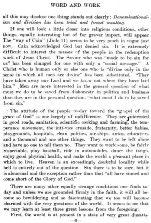 Word and Work, Vol. 7, No. 8, August 1914, p. 6