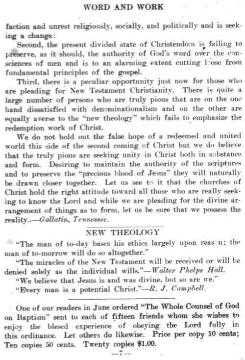 Word and Work, Vol. 7, No. 8, August 1914, p. 7