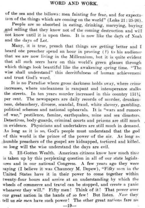 Word and Work, Vol. 7, No. 8, August 1914, p. 19