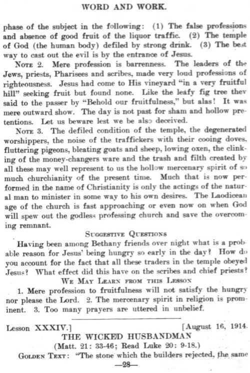 Word and Work, Vol. 7, No. 8, August 1914, p. 28