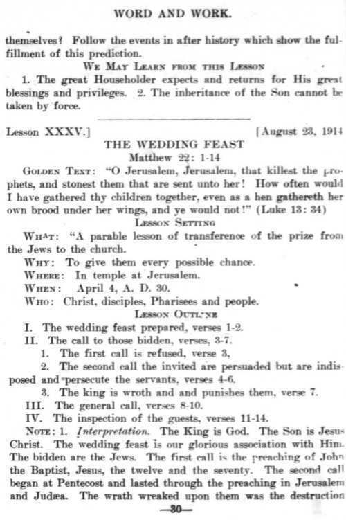 Word and Work, Vol. 7, No. 8, August 1914, p. 30