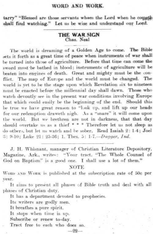 Word and Work, Vol. 7, No. 9, September 1914, p. 22