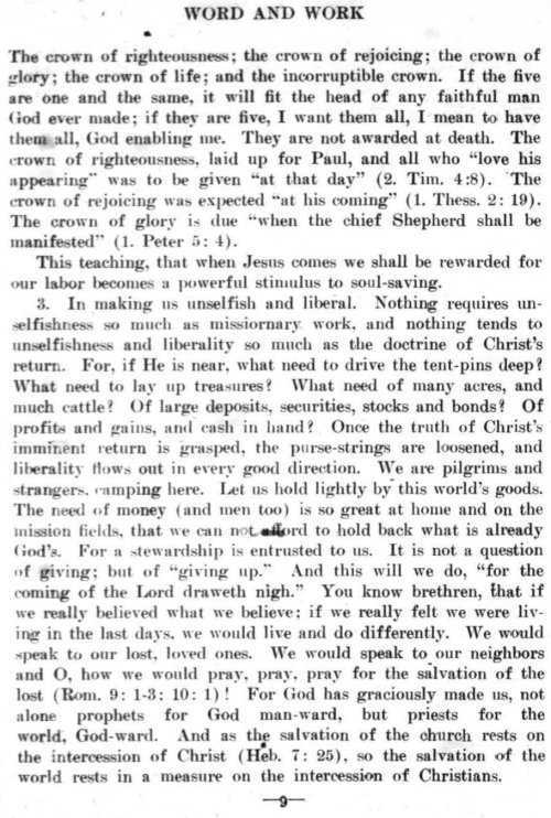 Word and Work, Vol. 7, No. 10, October 1914, p. 9