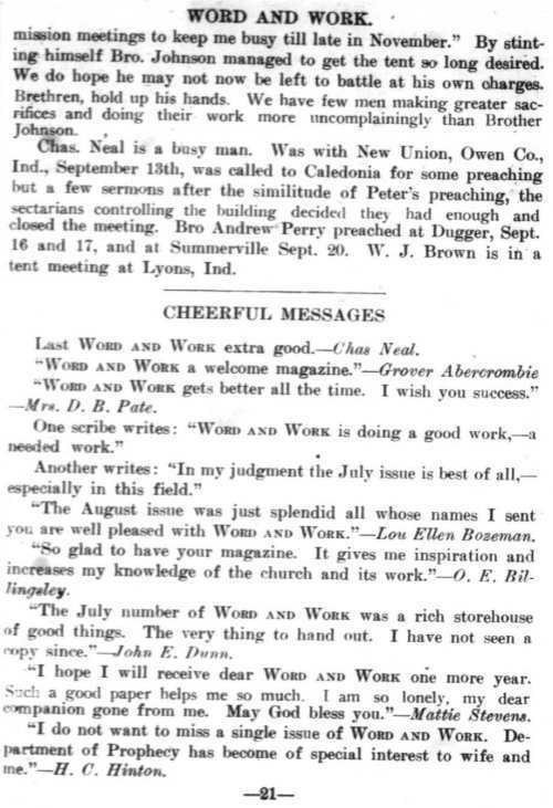 Word and Work, Vol. 7, No. 10, October 1914, p. 21