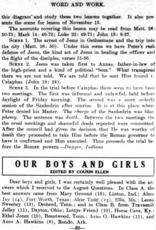 Word and Work, Vol. 7, No. 10, October 1914, p. 30