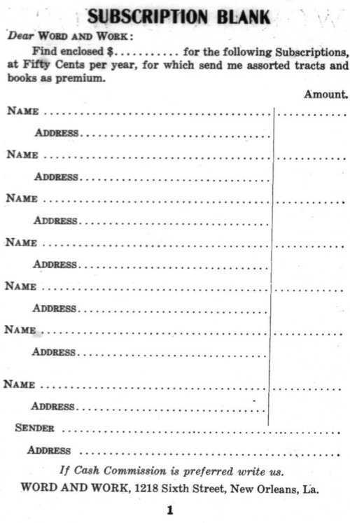 Word and Work, Vol. 7, No. 11, November 1914, p. 1