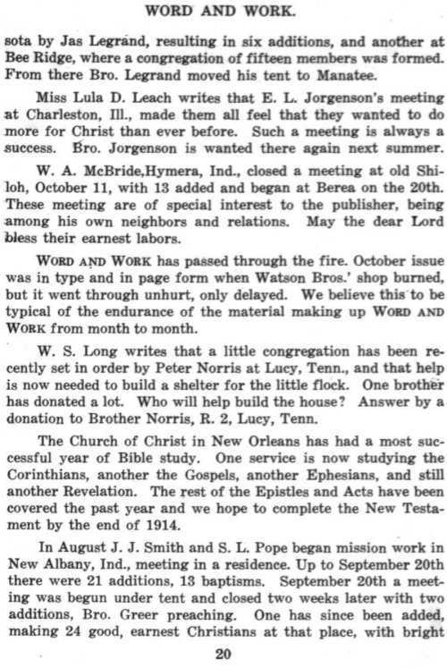 Word and Work, Vol. 7, No. 11, November 1914, p. 20