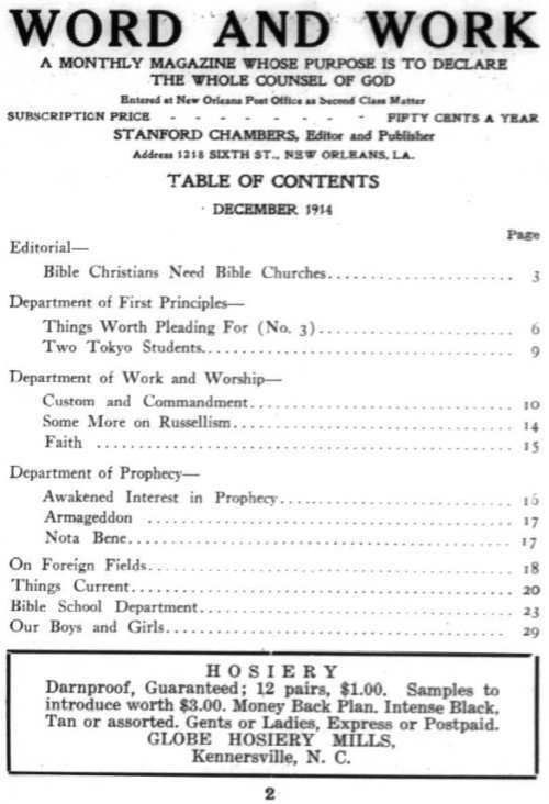 Word and Work, Vol. 7, No. 12, December 1914, p. 2