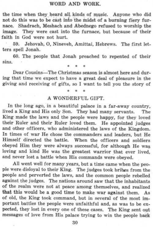 Word and Work, Vol. 7, No. 12, December 1914, p. 30