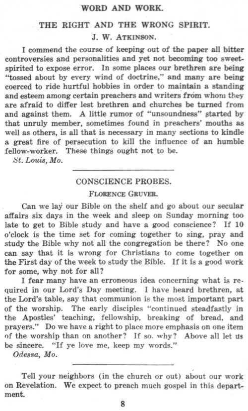 Word and Work, Vol. 8, No. 1, January 1915, p. 8