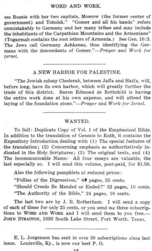 Word and Work, Vol. 8, No. 1, January 1915, p. 16