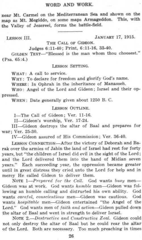 Word and Work, Vol. 8, No. 1, January 1915, p. 26