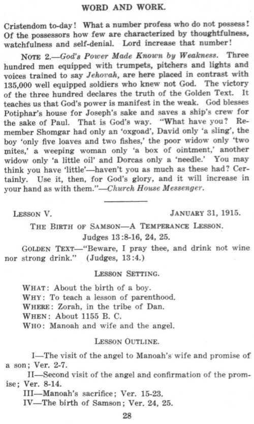 Word and Work, Vol. 8, No. 1, January 1915, p. 28