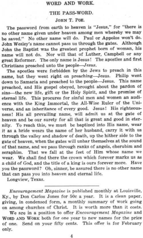 Word and Work, Vol. 8, No. 2, February 1915, p. 4