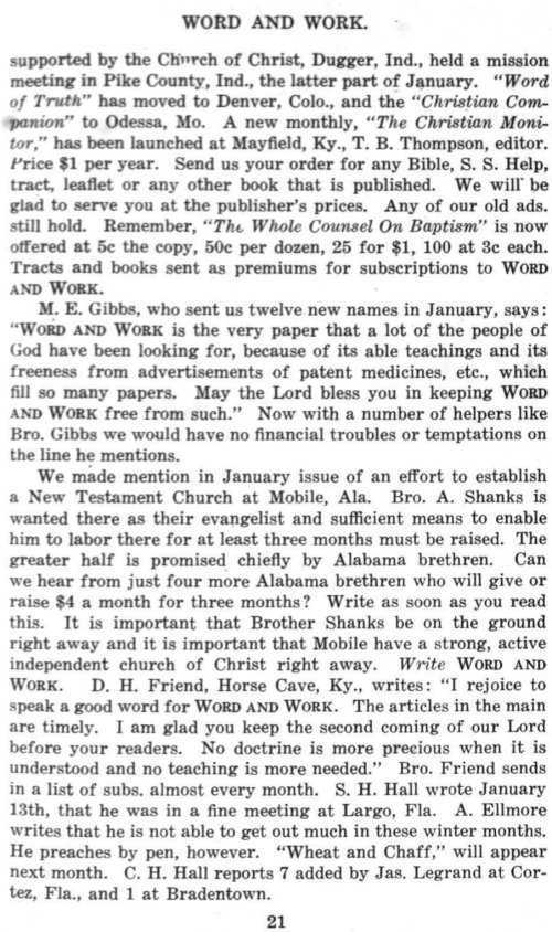 Word and Work, Vol. 8, No. 2, February 1915, p. 21