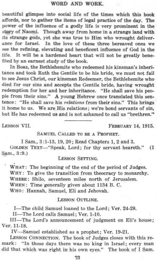 Word and Work, Vol. 8, No. 2, February 1915, p. 23