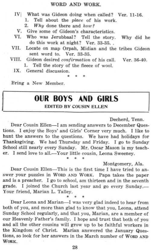 Word and Work, Vol. 8, No. 2, February 1915, p. 28