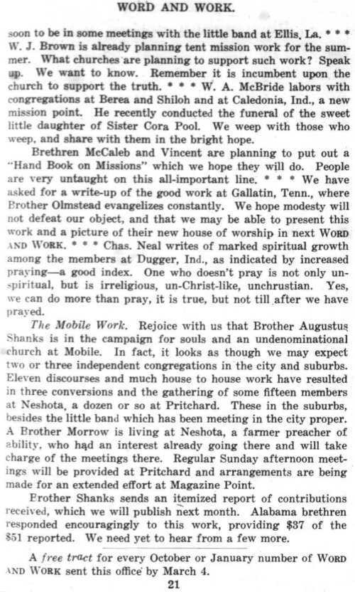 Word and Work, Vol. 8, No. 3, March 1915, p. 21