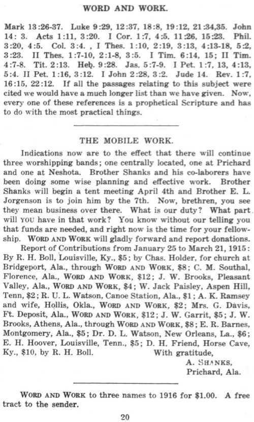 Word and Work, Vol. 8, No. 4, April 1915, p. 20