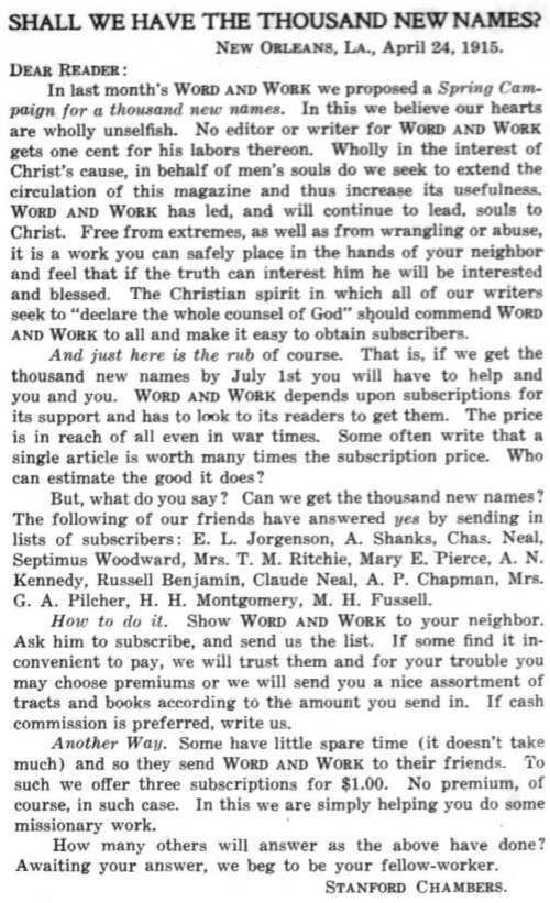 Word and Work, Vol. 8, No. 5, May 1915, p. 2