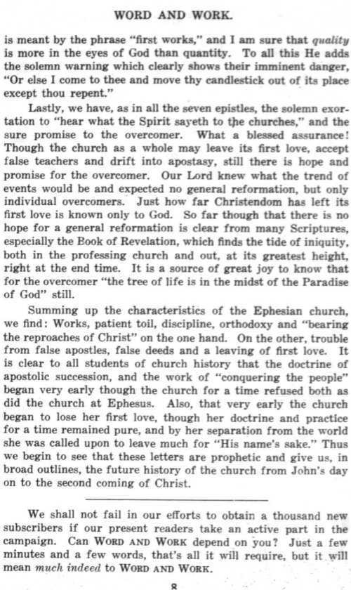 Word and Work, Vol. 8, No. 5, May 1915, p. 8