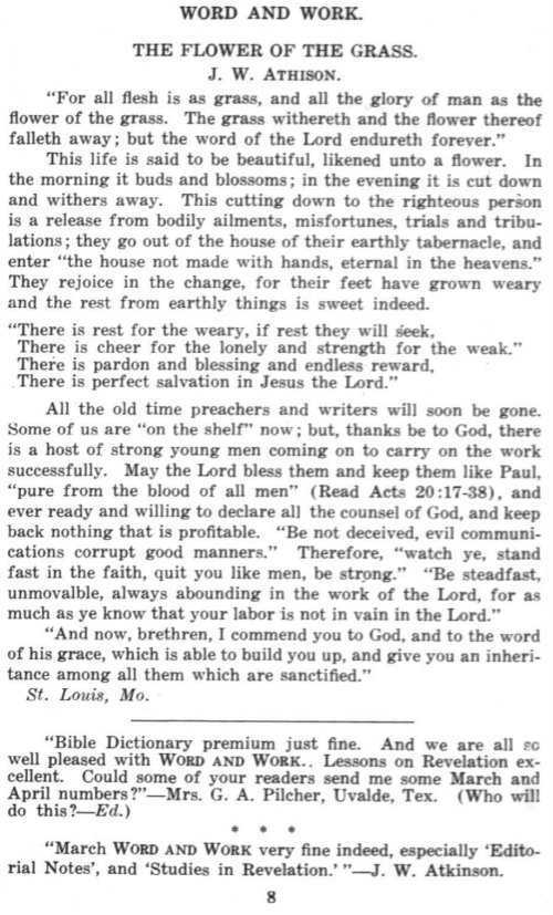 Word and Work, Vol. 8, No. 7, July 1915, p. 8