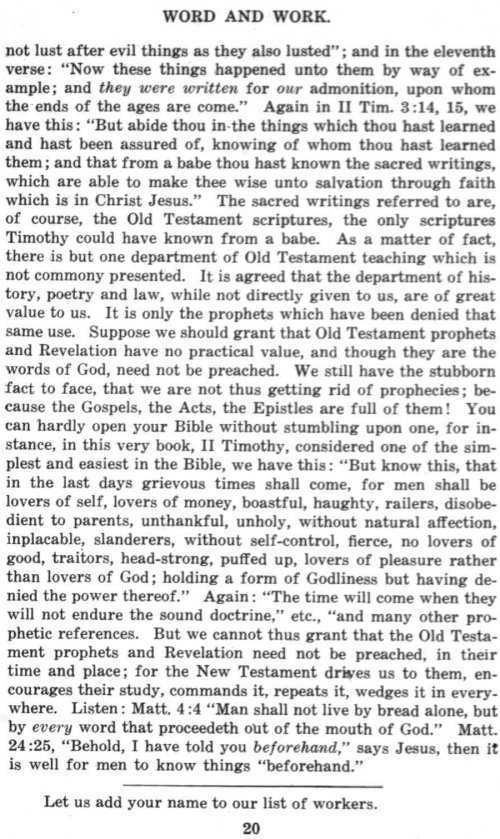 Word and Work, Vol. 8, No. 7, July 1915, p. 20