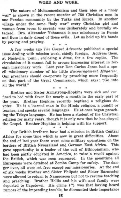 Word and Work, Vol. 8, No. 8, August 1915, p. 16