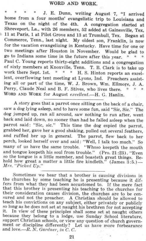 Word and Work, Vol. 8, No. 9, September 1915, p. 21