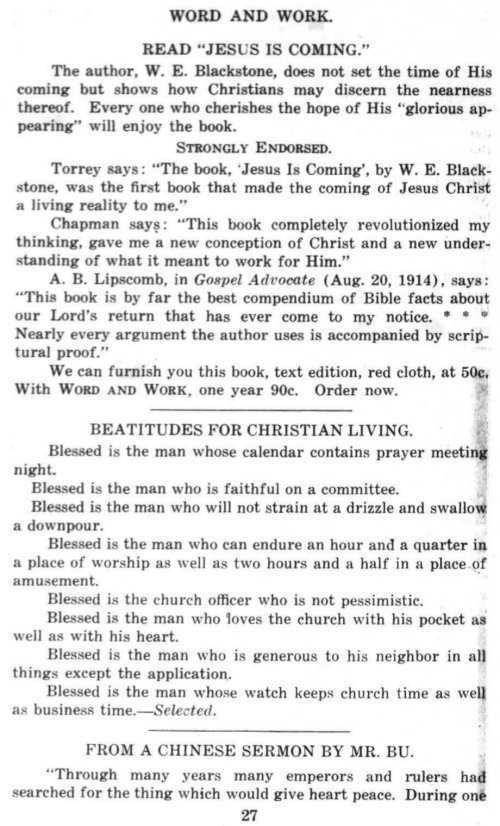 Word and Work, Vol. 8, No. 9, September 1915, p. 27