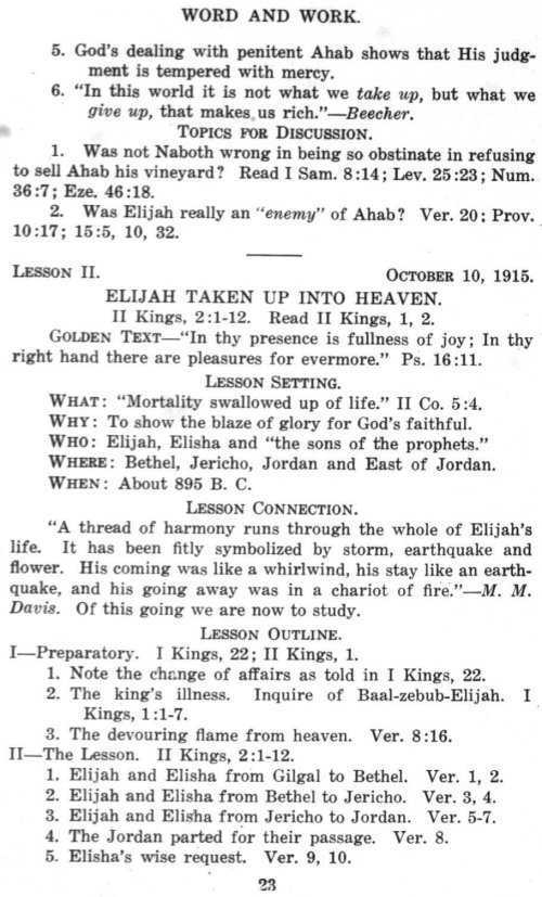 Word and Work, Vol. 8, No. 10, October 1915, p. 23