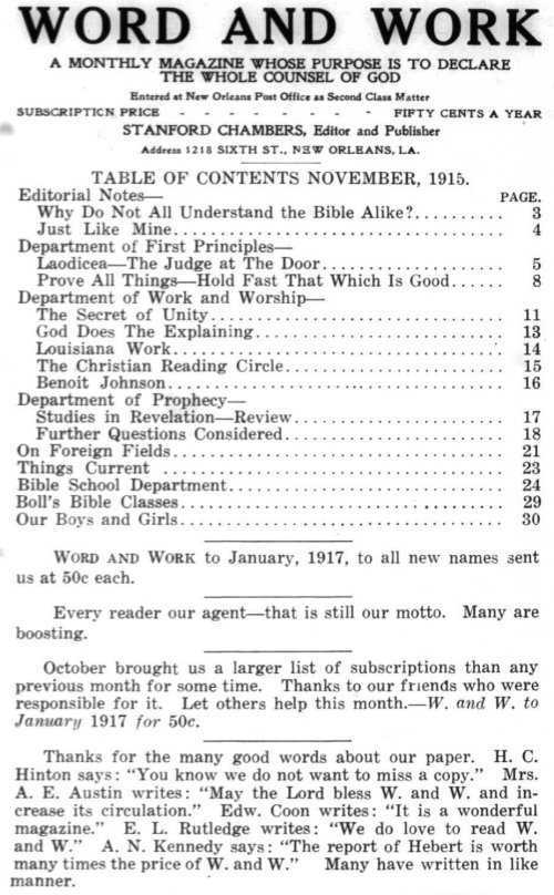 Word and Work, Vol. 8, No. 11, November 1915, p. 1