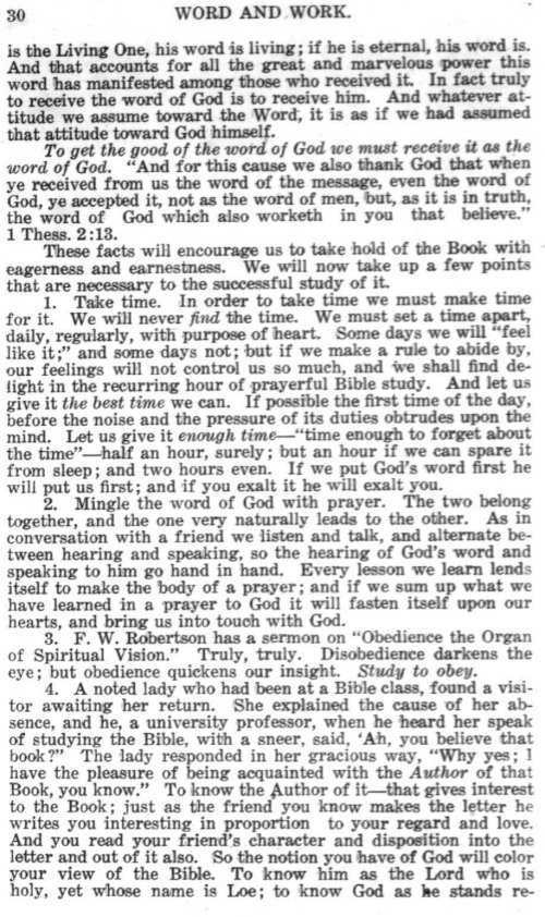 Word and Work, Vol. 9, No. 1, January 1916, p. 30