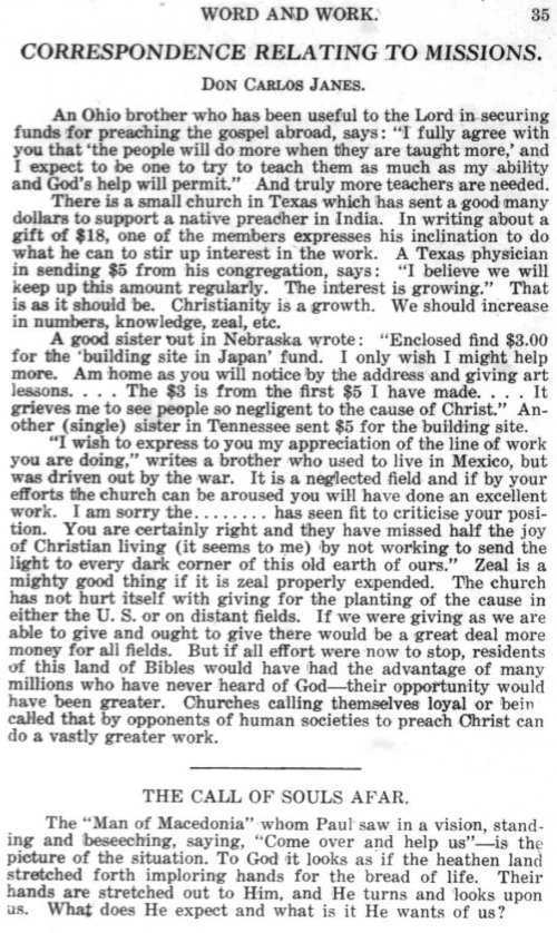 Word and Work, Vol. 9, No. 1, January 1916, p. 35