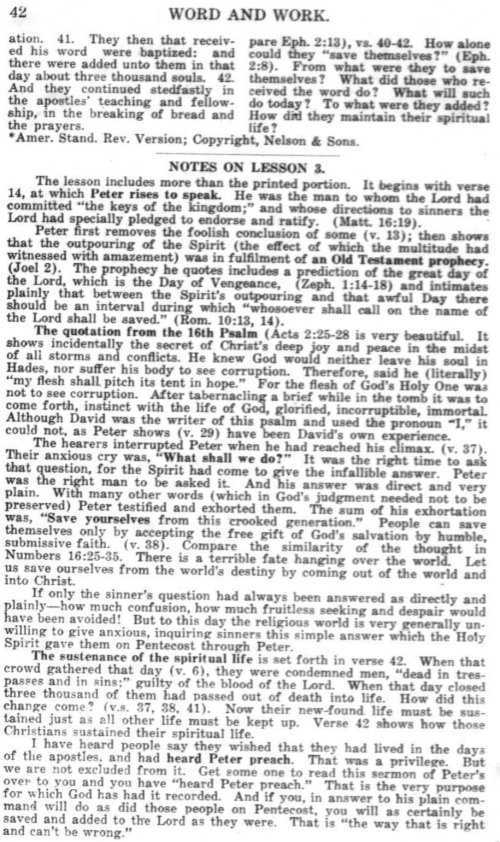 Word and Work, Vol. 9, No. 1, January 1916, p. 42