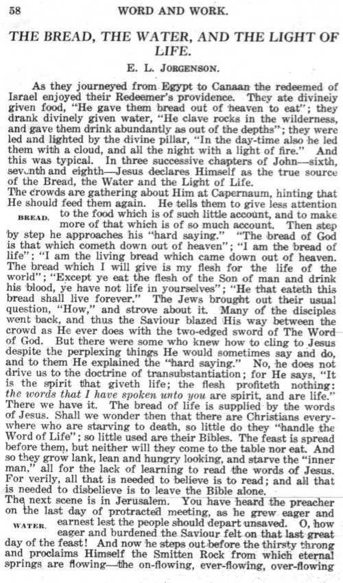 Word and Work, Vol.  9, No. 2, February 1916, p. 58