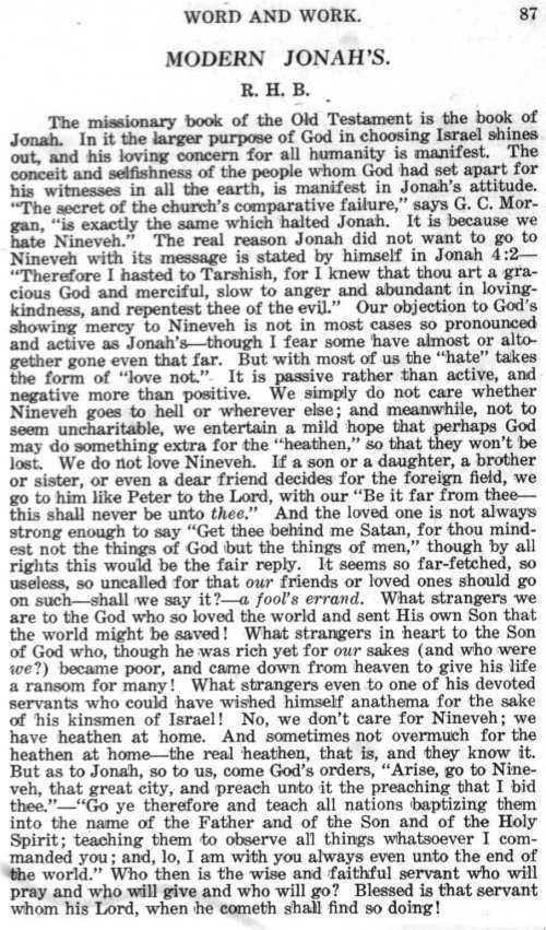 Word and Work, Vol.  9, No. 2, February 1916, p. 87