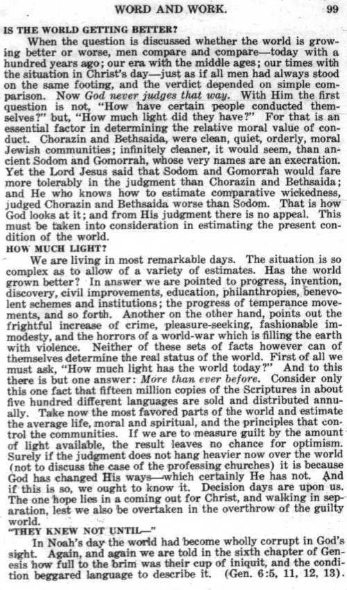 Word and Work, Vol.  9, No. 3, March 1916, p. 99