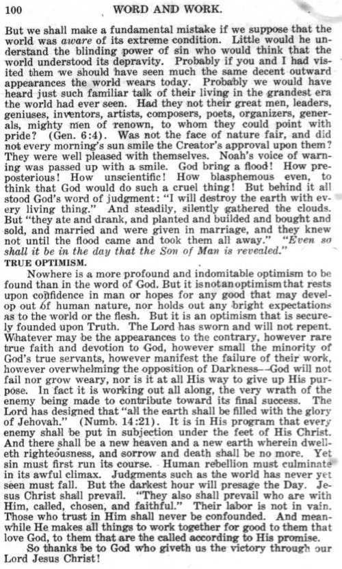 Word and Work, Vol.  9, No. 3, March 1916, p. 100