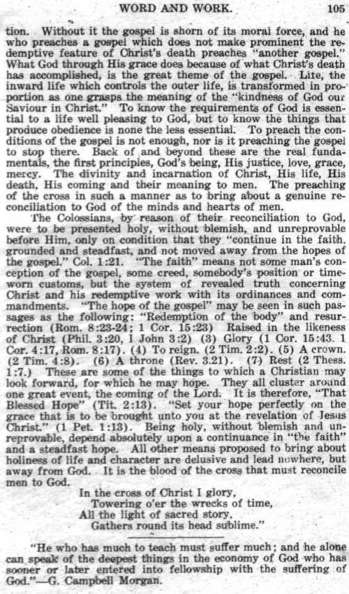 Word and Work, Vol.  9, No. 3, March 1916, p. 105