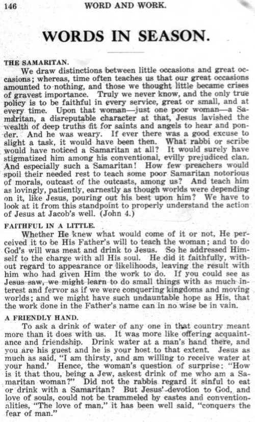 Word and Work, Vol.  9, No. 4, April 1916, p. 146
