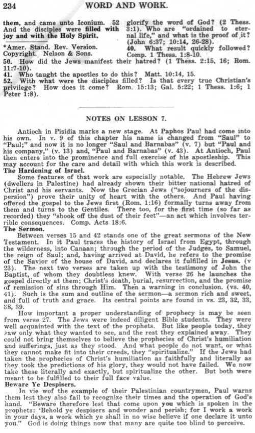 Word and Work, Vol.  9, No. 5, May 1916, p. 234