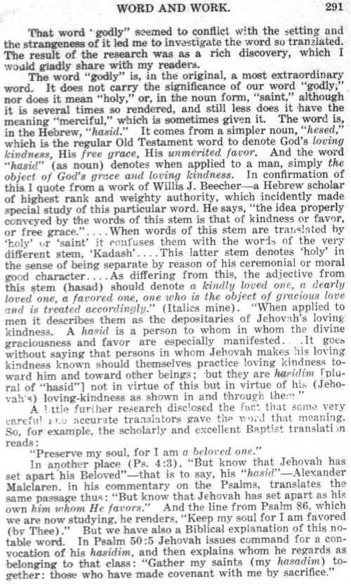 Word and Work, Vol.  9, No. 7, July 1916, p. 291