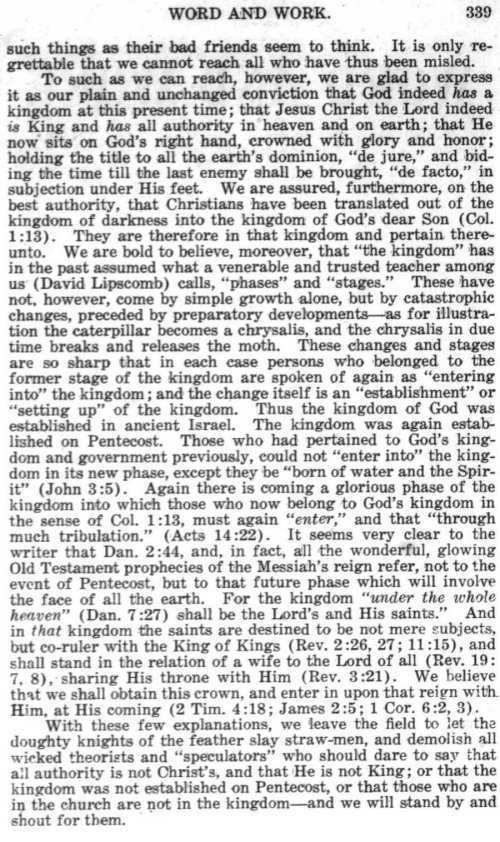 Word and Work, Vol.  9, No. 8, August 1916, p. 339