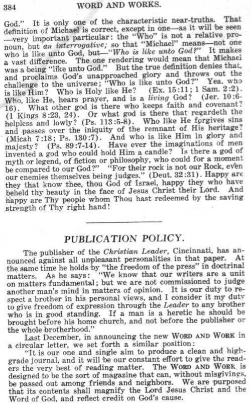 Word and Work, Vol.  9, No. 9, September 1916, p. 384